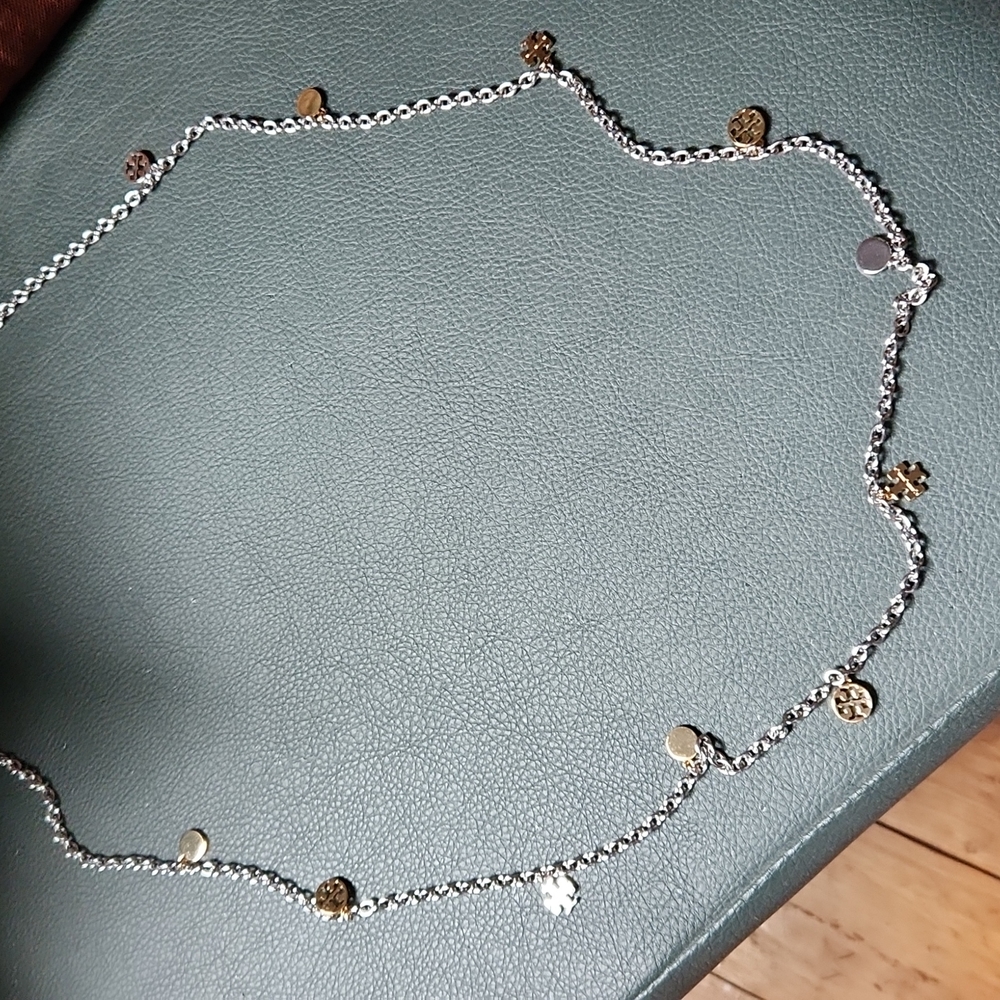 Tory logo necklace